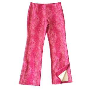 Urban Outfitters Pink Faux Suede Snakeskin Print Pants Low Rise Size 8